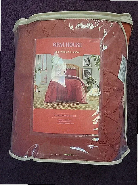 13006 Twin/Twin XL Geo Sun Print Comforter and Sham Set Geo Sun- Orange/Fuschia