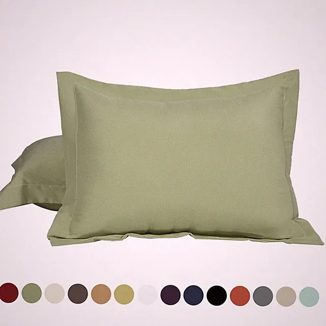 2Pcs Standard/Queen/King Microfiber Pillow Shams Pair No Zipper Pillowcases