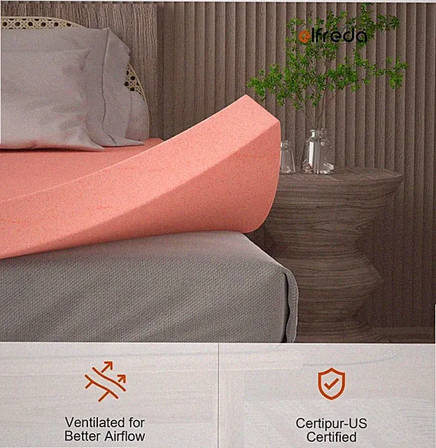 3 Inch Mattress Topper Pressure-Relieving Bed Topper, Hospital Size Twin 72x33