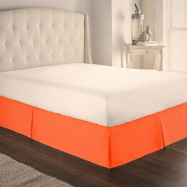 Best Bedding 1000TC/1200TC 100% Cotton US Sizes Select Item Orange Solid