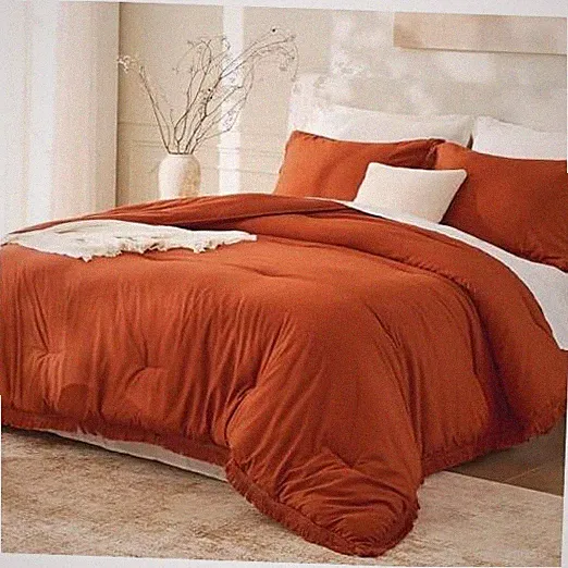 California King Comforter Set California King (104"x96") 01 - Burnt Orange