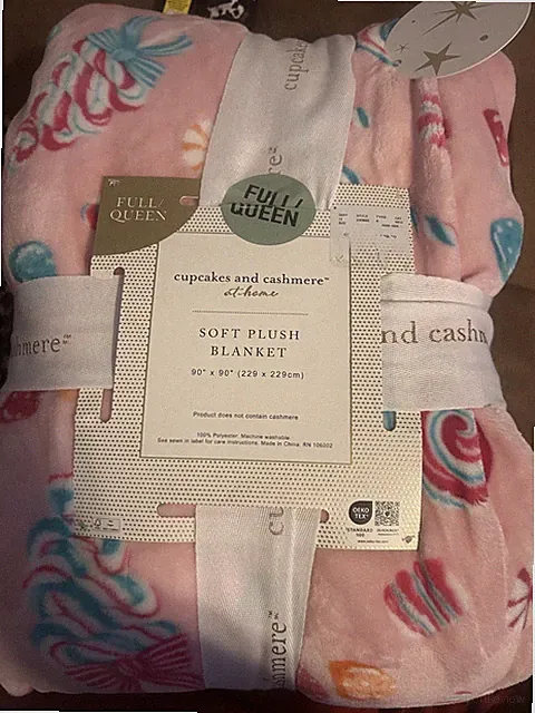cupcakes and cashmere Soft Plush Blanket Full/Queen 90 x 90 in Pink Polyester