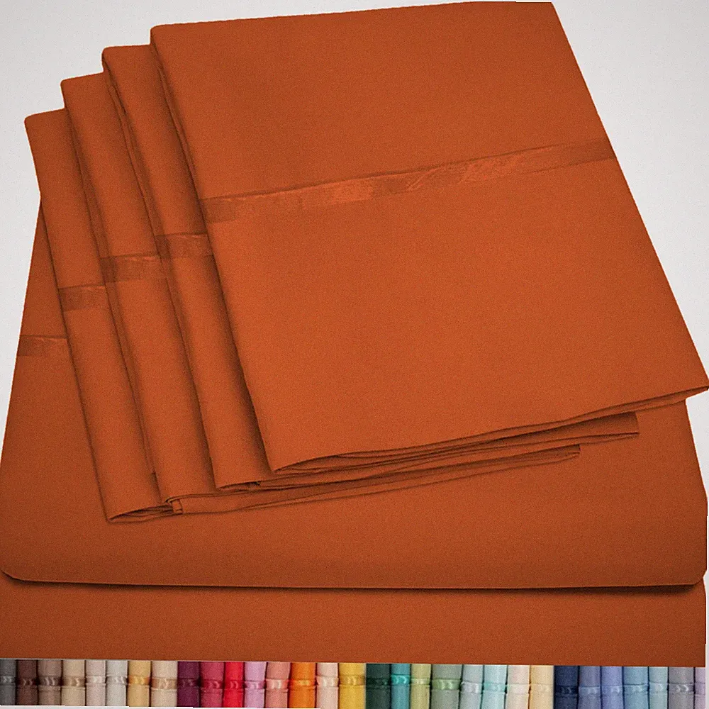 Dorm Room Sheet Set - 4 Piece Bamboo Sheet Set - Twin XL - Soft - Deep Pockets
