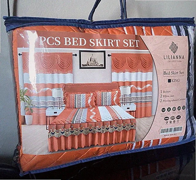 Liliana Orange Bed Skirt Set - King- 5pcs
