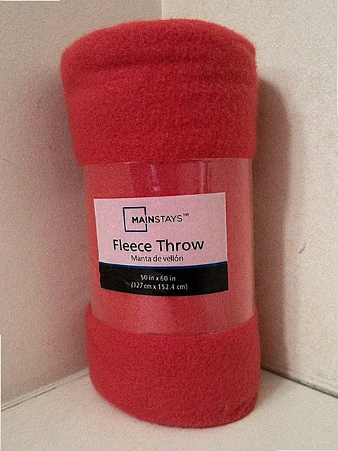 Mainstays Coral Fleece Throw 50in x 60in