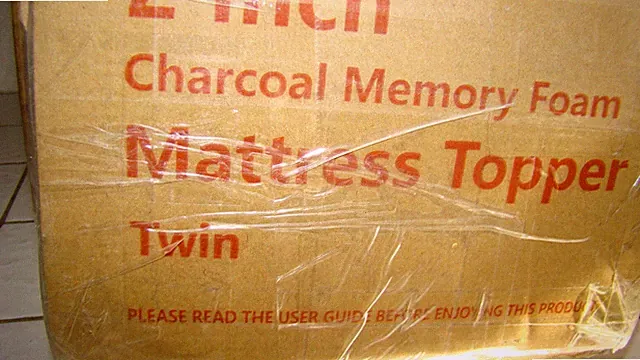 Maxzzz Memory Foam Mattress Topper 2'' Bamboo Charcoal Mattress Twin