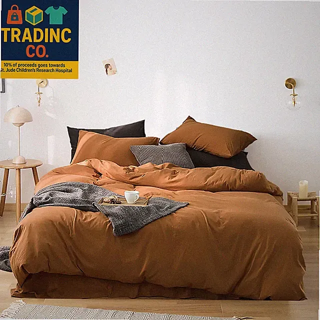 Pumpkin Color Comforter Set Queen Rust Comforter Bedding Set Full Burnt Orange C