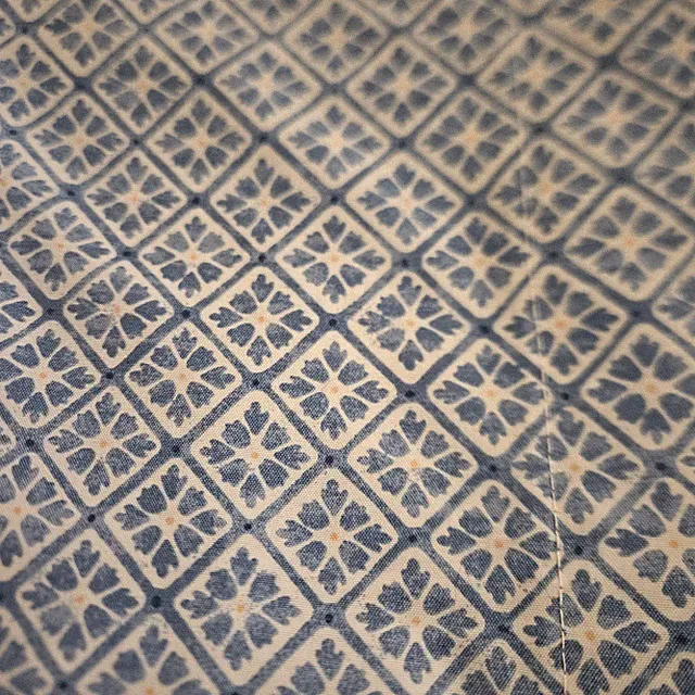 Queen Flat Sheet Fabric New Blue And Orange Design Super Soft Brushed Microfiber