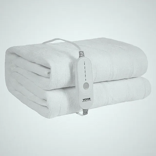 Queen Sized Heated Mattress Pad 60x80in 120W Coral Fleece Soft Comfort