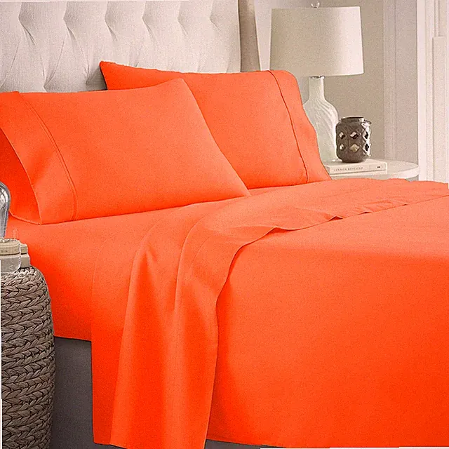 US TWIN XL SIZE EGYPTIAN COTTON 1000 TC ALL SOLID COLORS SELECT BEDDING SET