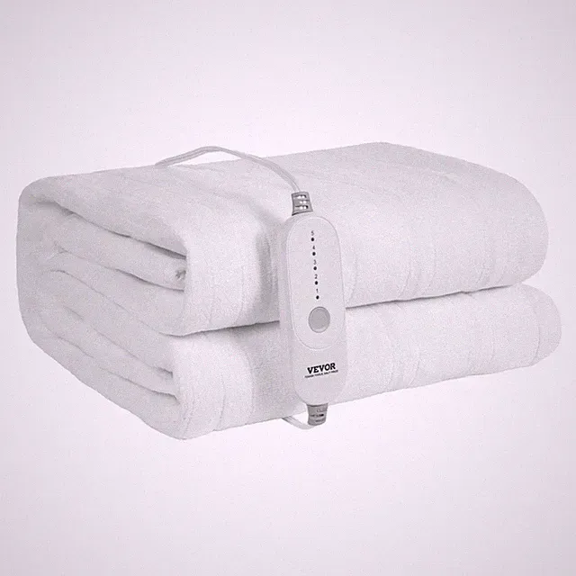 Warm Coral Fleece Mattress Pad Queen 60x80in 120W Dual Zone Heating