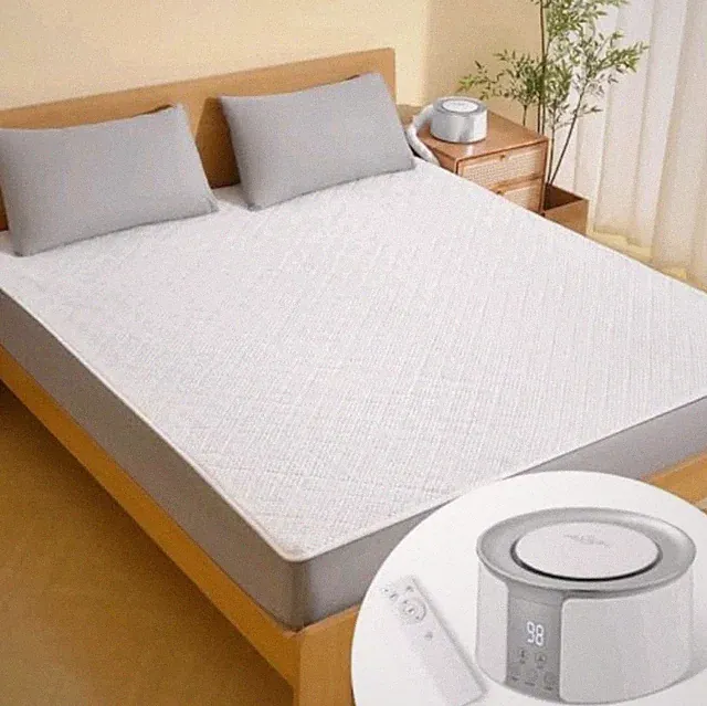 Water Heated Mattress Topper Soft Sherpa Bed Warmer with Remote for King Bed